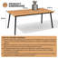 Ensemble de salle à manger 6 personnes L 70,87 po x L 33,07 po avec structure en aluminium, trou pour parasol et fauteuils-970336355-970336284
