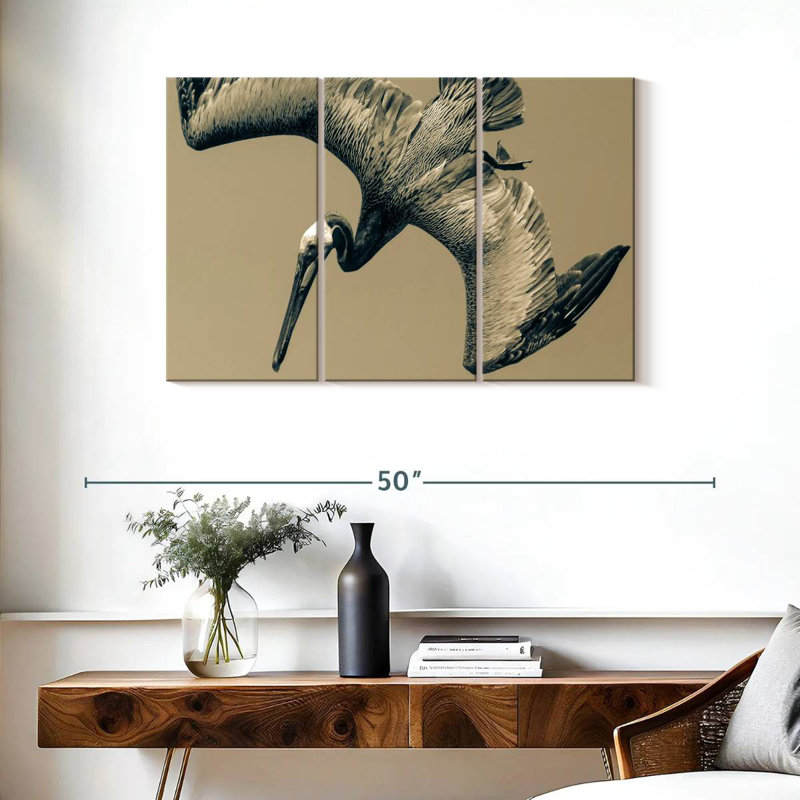Brampt Flying Pelican, 24" H x 38" W