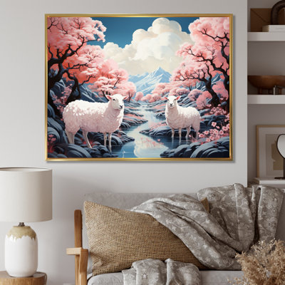 " Teal Surreal Sheepland II "