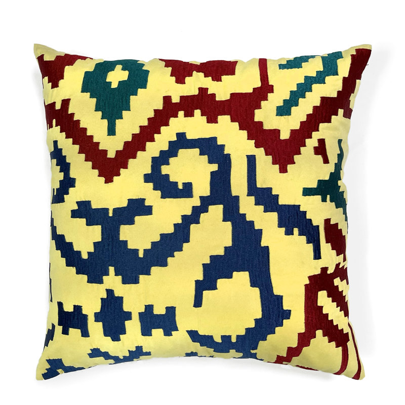  Housse de coussin carré et insert, 20 po X 20 po, Bleu