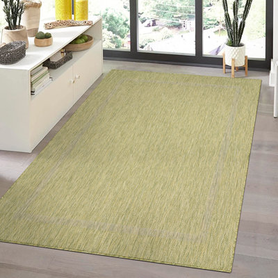 Kaleb Unicoloured Flatweave Indoor / Outdoor Area Rug