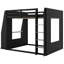 Lit mezzanine en bois avec bureau Paulson, étagères, port USB et éclairage à DEL Paulson