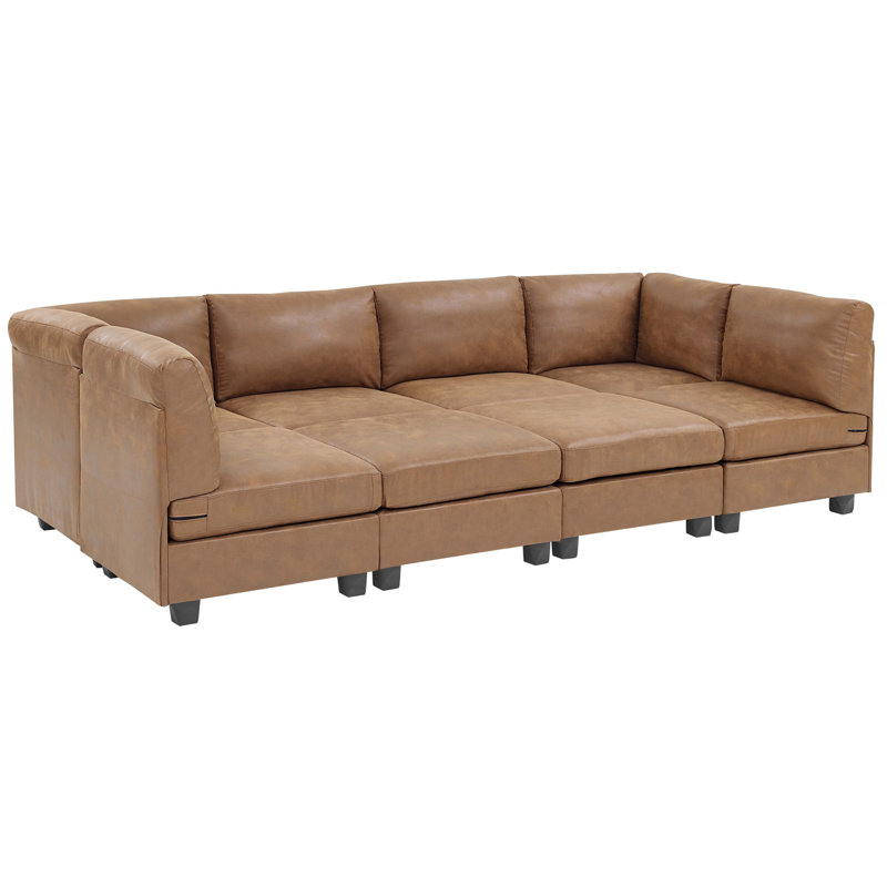 Canapé modulaire en similicuir