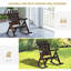 Chaise berçante d'extérieur en bois Outsunny-347771801