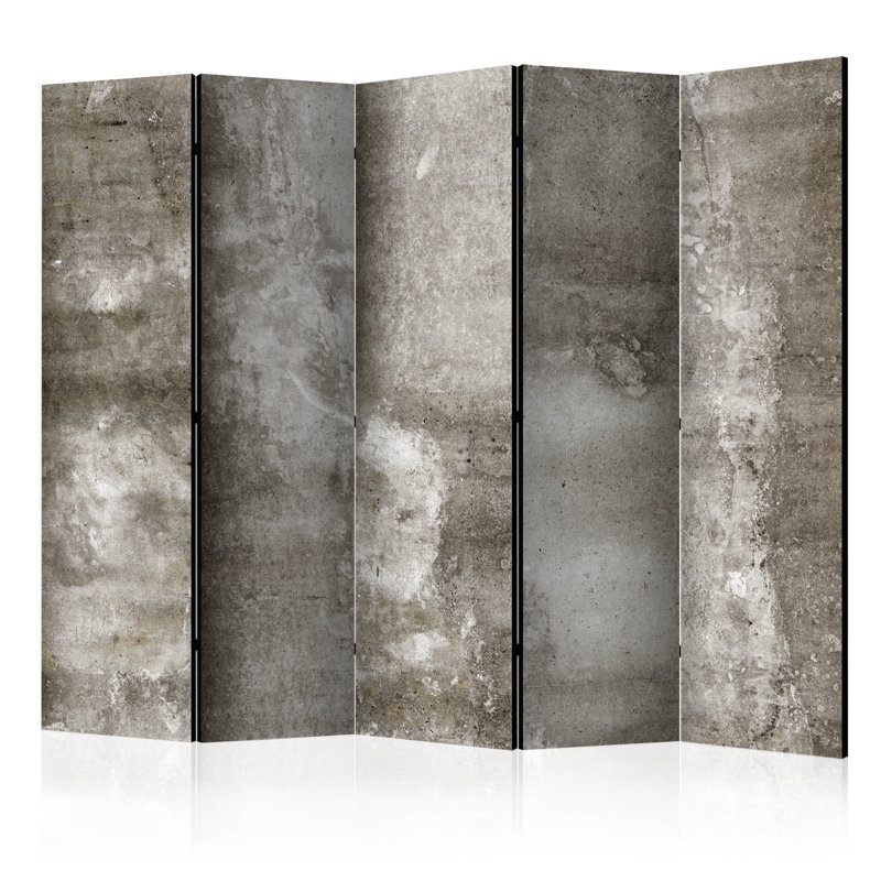 Gwennaelle 225cm W x 172cm H 5 - Panel Solid Wood Folding Room Divider