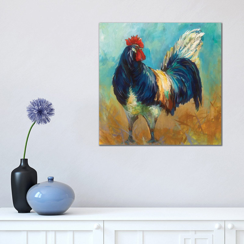 Cocky by Jeanette Vertentes - Wrapped Canvas Print, 45.72 cm H x 45.72 cm W