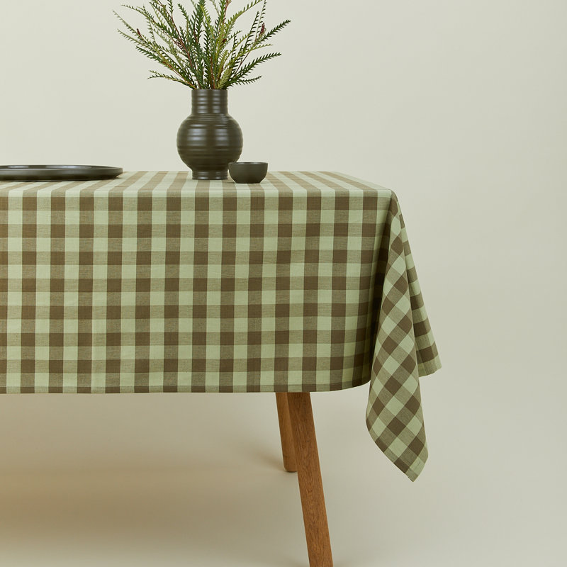 Nappe Essential Gingham, Sauge / olive