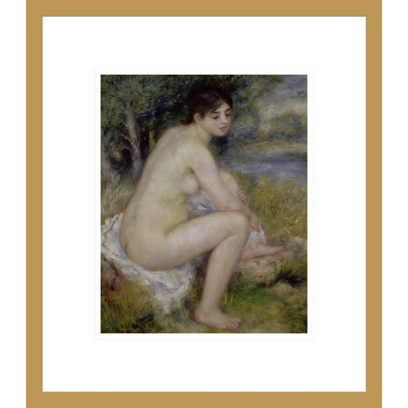 «Nu in a Landscape» par Pierre-Auguste Renoir, impression giclée sur cadre, H 15,77 po x l 13,75 po