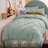 Bedsure Twin/Twin-XL Burgundy Pintuck Bed-in-a-Bag - Sage Green Pinch Pleat Comforter Set with Sheets, Pillowcases & Shams for Dorm Room(Set of 5)-110327225-128876092