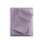 4-Piece Queen Cooling Cotton Blend Sheet Set, Purple
