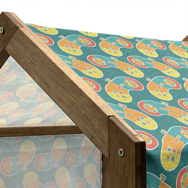 Niche en bois pour chien, H 25,59 po x l 29,53 po x P 21,65 po