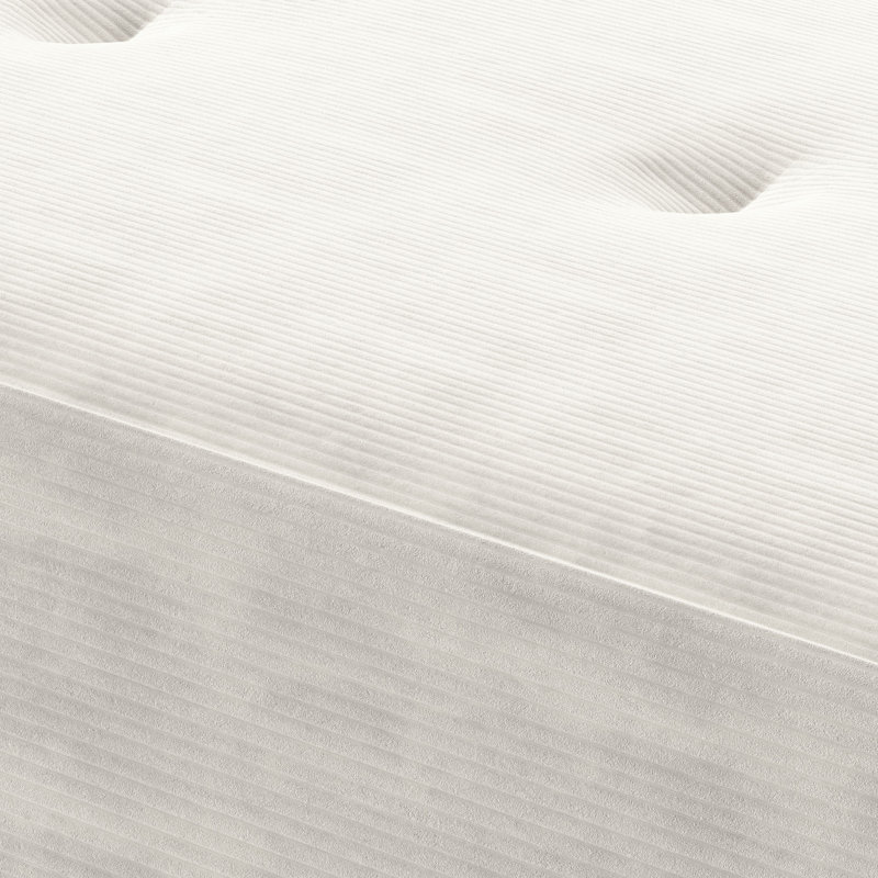 Doyline Polyester Upholstered Bench, Cream