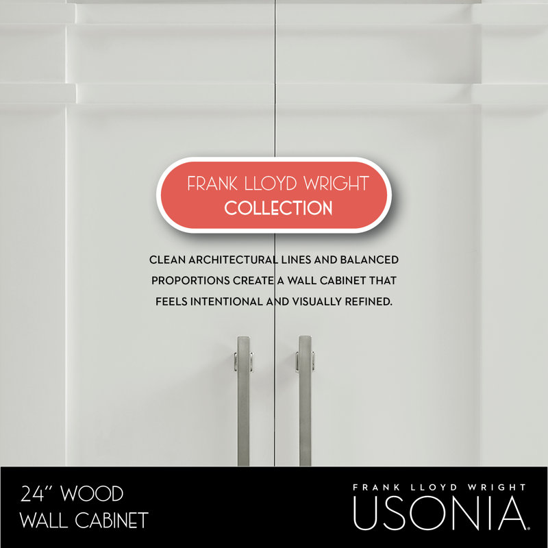 Lankford 24 Wood Wall Cabinet, White