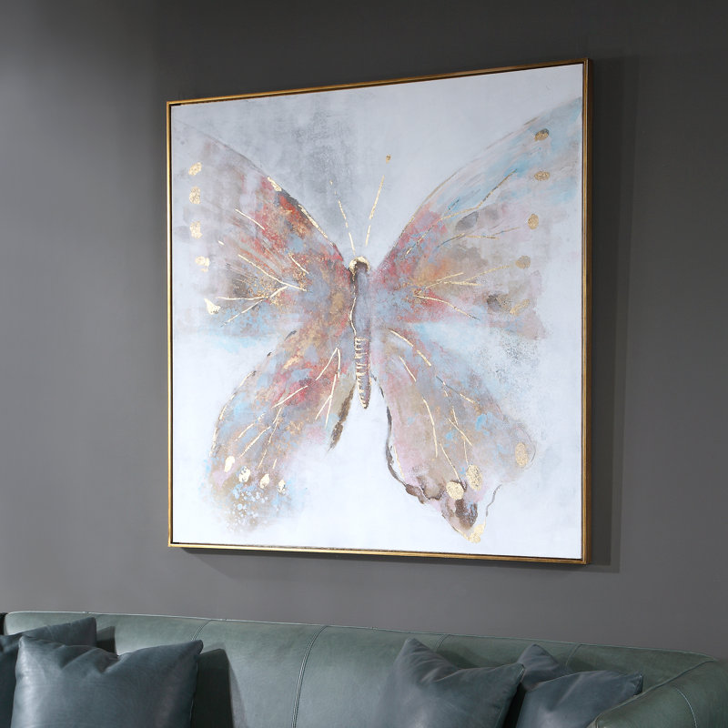« free flying », peinture sur toile encadrée