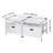 Laundry Pedestal, 22.6 in Height, 29 x 29 in Washer and Dryer Pedestals with Pull-out Tray and Storage Space, 800 lbs Load Capacity, Non-Slip Feet Washing Machine Stand Universal, White-125139340