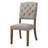 Bernard Light gray (with a subtle beige undertone) Linen & Weathered  Side Chair (Set Of 2)-785077150