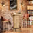 39.4" H Round Dining Table, Small Kitchen Bar Table with Footrest for  Dining Room, Pub, Bar(Set of 2)-814661806
