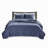 2 Piece Quilt Set Navy Twin/Twin XL