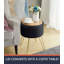 Repose-pieds rond en velours avec rangement 15 po Wolfeboro-1179385083