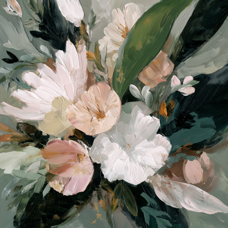 Floraison matinale, H 20 po x l 20 po