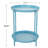 Caira Round Metal Folding Outdoor Side Table , 18'' in. W 18'' in. D-1948227778