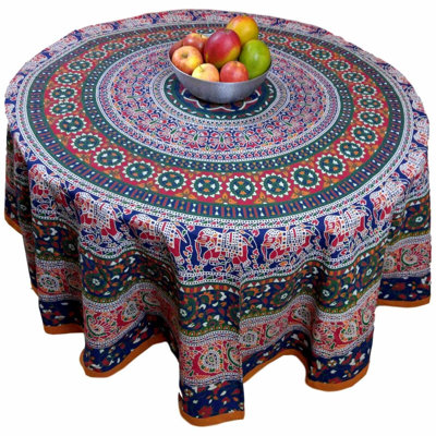 Nahabed Cotton Elephant Tablecloth