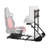 Enhanced Stable Racing Wheel Cockpit, Adjustable Driving Simulator Stand Compatible with Fanatec, Thrustmaster, Logitech - Heavy-Duty Iron Frame Sim Racing Seat