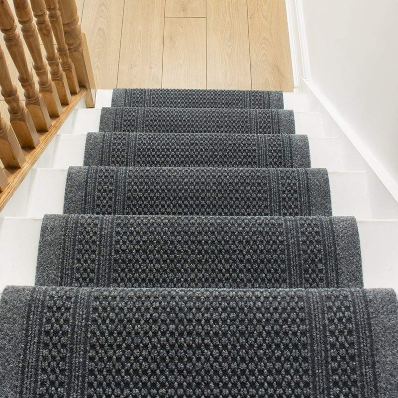 Stair Runner Abbigail Solid Colour Indoor Area Rug, Runner 510cm x 80cm