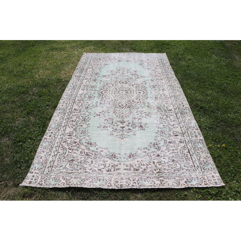 Grand tapis turc vintage en laine turque Oushak pour les planchers de salon spacieux