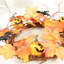 Halloween maple leaf decorated wreath