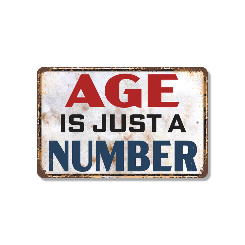 «Age Is Just A Number» (paquet de 2) 8 po x 12 po