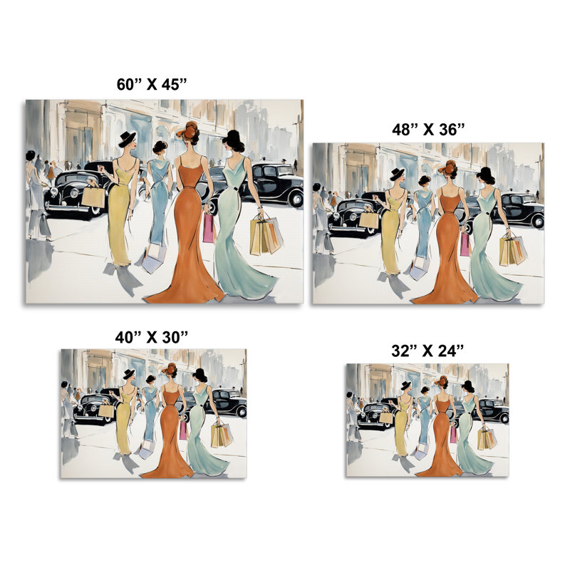 Une promenade à travers la mode, H 24 po x l 32 po