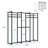Graettinger 70.08'' Metal Industrial Pipe Clothing Rack-1487873793