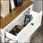 Modern Style 2-Drawer Nightstand Made with Wood & Mirrored Accents