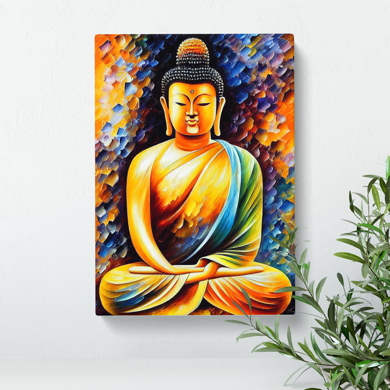 View Of Buddha No.4 - Wrapped Canvas, 76cm H x 50cm W x 3cm D