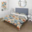 Ensemble de housse de couette Blue And Beige Bohemian Floral Pattern-391062005