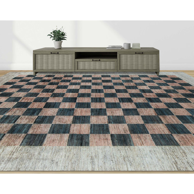 Tapis beige noué à la main de haute qualité