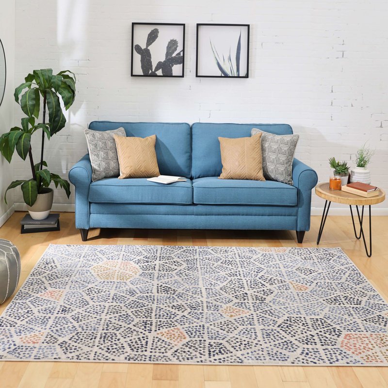 Tapis periwinkle 9 pi 6 po x 12 pi 11 po Scott Living, Rectangle 9 pi 6 po x 12 pi 11 po