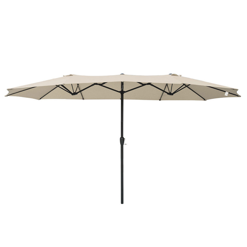 Parasol de marché rectangulaire 14 pi 7 po x 8 pi 7 po Alex, Sable