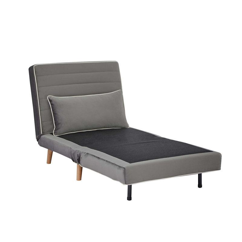 Canapé-lit polyvalent en velours pliable, design moderne pour une vie compacte