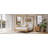 Solid Wood King Size Canopy Bed Frame Four Poster Platform Bed With Slats Support, No Box Spring Needed, Natural-267455631-239097821
