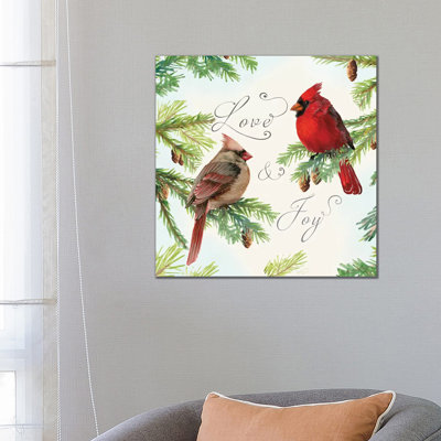 Christmas Blessings III 1 Piece Wrapped Canvas Painting