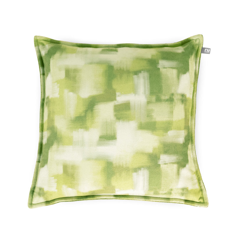 rucomfy Beanbags Velora Cushion Soft Supportive Pillow, Pre-Filled Decorative Seat Pad with Machine Washable Removable Cover, Stylish Sofa Accessory - Paint Strokes