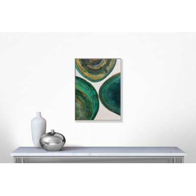 Agates 1, cadre flottant, peinture sur toile