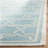 Rodgers Hand Woven Flat Weave Wool/Cotton Geometric Rug in Light Blue/Ivory-2119935866