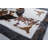 Tricolor Patchwork Cowhide Rug, Star & Longhorn