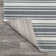 Rectangle Raygoza Striped Machine Woven Polyester Area Rug