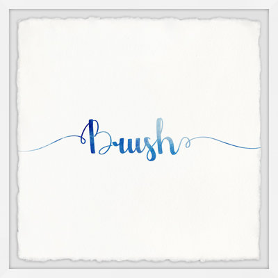 Brush, Wash And Flush - Single Picture Frame Print