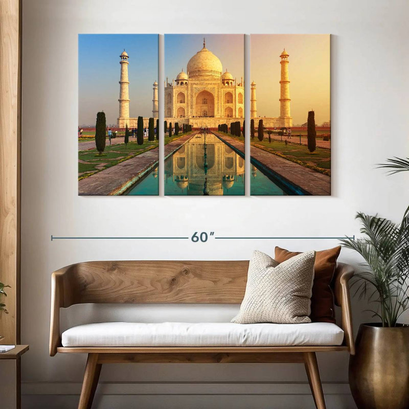 Adella Taj Mahal Reflection, 32" H x 50" W