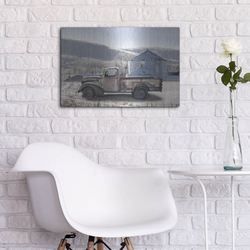 «Rustic Winter Farm» par Lori Deiter, H 16 po x l 24 po